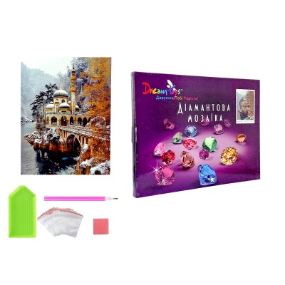 Алмазная мозаика Морозная безмятежность, 30 х 40 см
