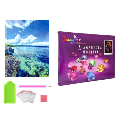 Алмазная мозаика Лазурная вода, 30 х 40 см Алмазная мозаика Лазурная вода, 30 х 40 см