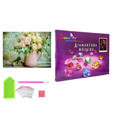Алмазная мозаика Пастельная элегантность, 30 х 40 см