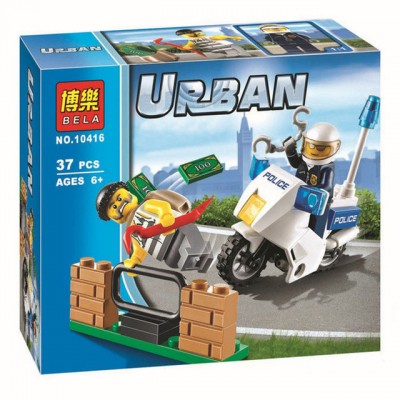 Конструктор Bela Urban 10416 Погоня за вором 37 деталей Конструктор Bela Urban 10416 Погоня за вором 37 деталей