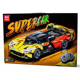 Конструктор-машинка на радиоуправлении SuperCar, 674 детали