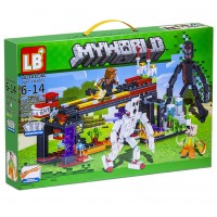 Конструктор Minecraft Битва Стражей Незера, 466 деталей Конструктор Minecraft Битва Стражей Незера, 466 деталей