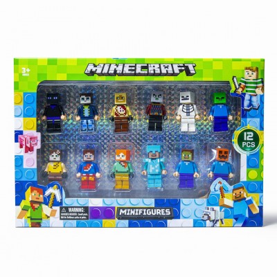 Набор фигурок героев Minecraft, 12 штук Набор фигурок героев Minecraft, 12 штук