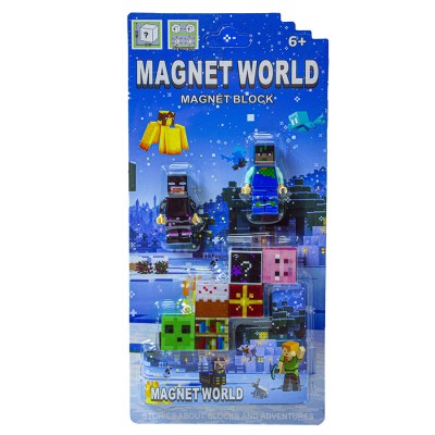 Магнитный конструктор Блоки Minecraft S001-9 Магнитный конструктор Блоки Minecraft S001-9
