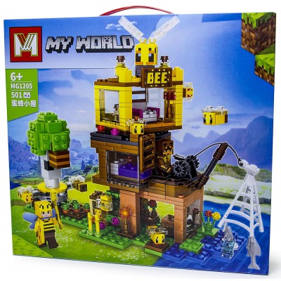 Конструктор Minecraft Пчелиный домик, 501 деталь