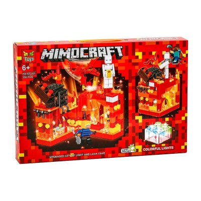 Конструктор Minecraft GT-107 Огненная пещера, 330 деталей Конструктор Minecraft GT-107 Огненная пещера, 330 деталей