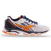 Кроссовки Mizuno белые с оранжевым Кроссовки Mizuno белые с оранжевым