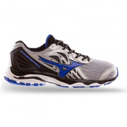 Кроссовки Mizuno серые с синим