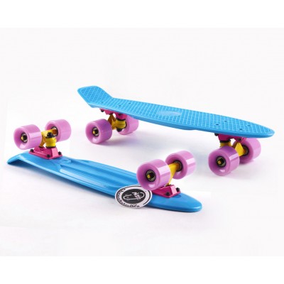 Пенни борд Fish Skateboards Turquoise-Lilac