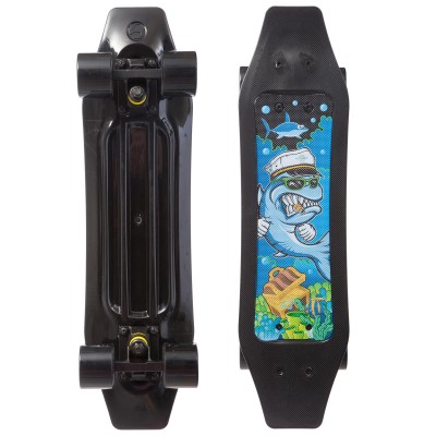 Пенни борд Fish Skateboards Duckbill Shark Черный