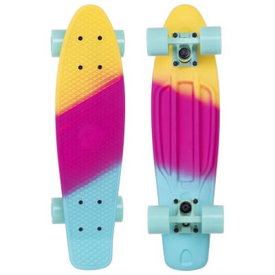 Пенни борд Fish Skateboards Градиент Mint-Pink-Yellow (матовое покрытие) Пенни борд Fish Skateboards Градиент Mint-Pink-Yellow (матовое покрытие)