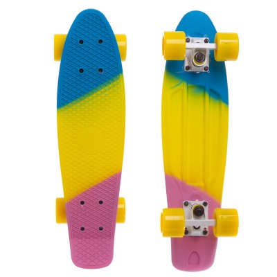 Пенни борд Fish Skateboards Градиент Blue-Yellow-Lilac (матовое покрытие) Пенни борд Fish Skateboards Градиент Blue-Yellow-Lilac (матовое покрытие)