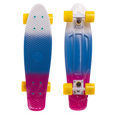 Пенни борд Fish Skateboards Градиент White-Blue-Violet