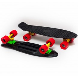 Пенни борд Fish Skateboards Black-Red