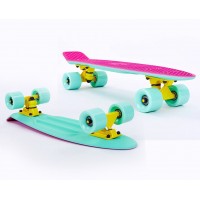 Пенни борд Fish Skateboards Twin Pink-Mint (матовое покрытие) Пенни борд Fish Skateboards Twin Pink-Mint (матовое покрытие)