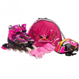 Комплект роликов Jingfeng Pink (SK-180)